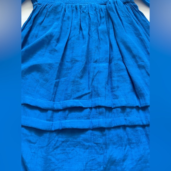 JGEE Blue Boho Mini Dress Sz S - Picture 5 of 9